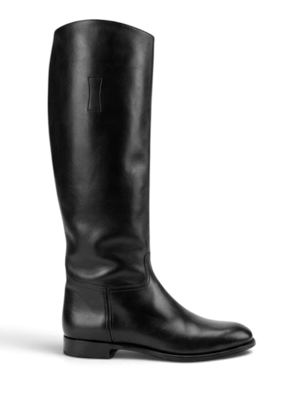 Gravati Vintage Womens Black Leather Tall Boots Italian Size 10